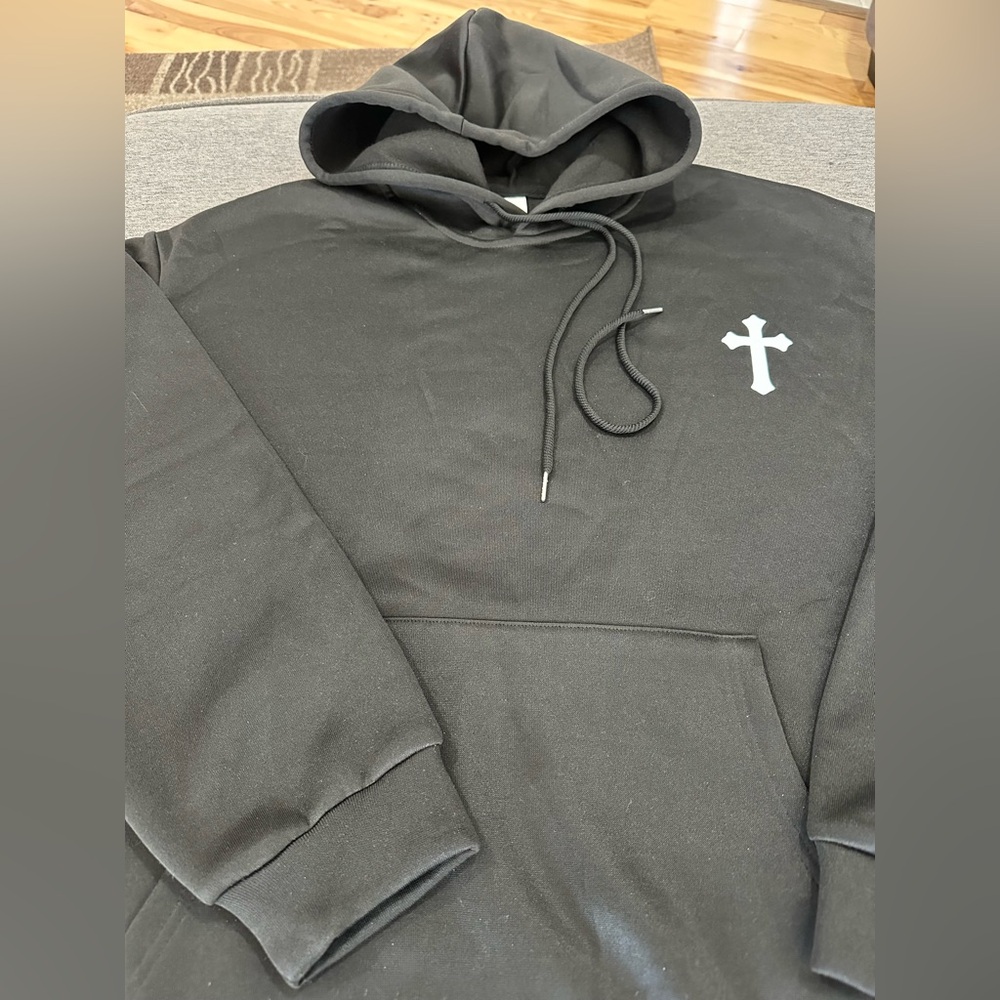 Soly Hux Black Hoodie with Cross Design - Picture 5 of 7